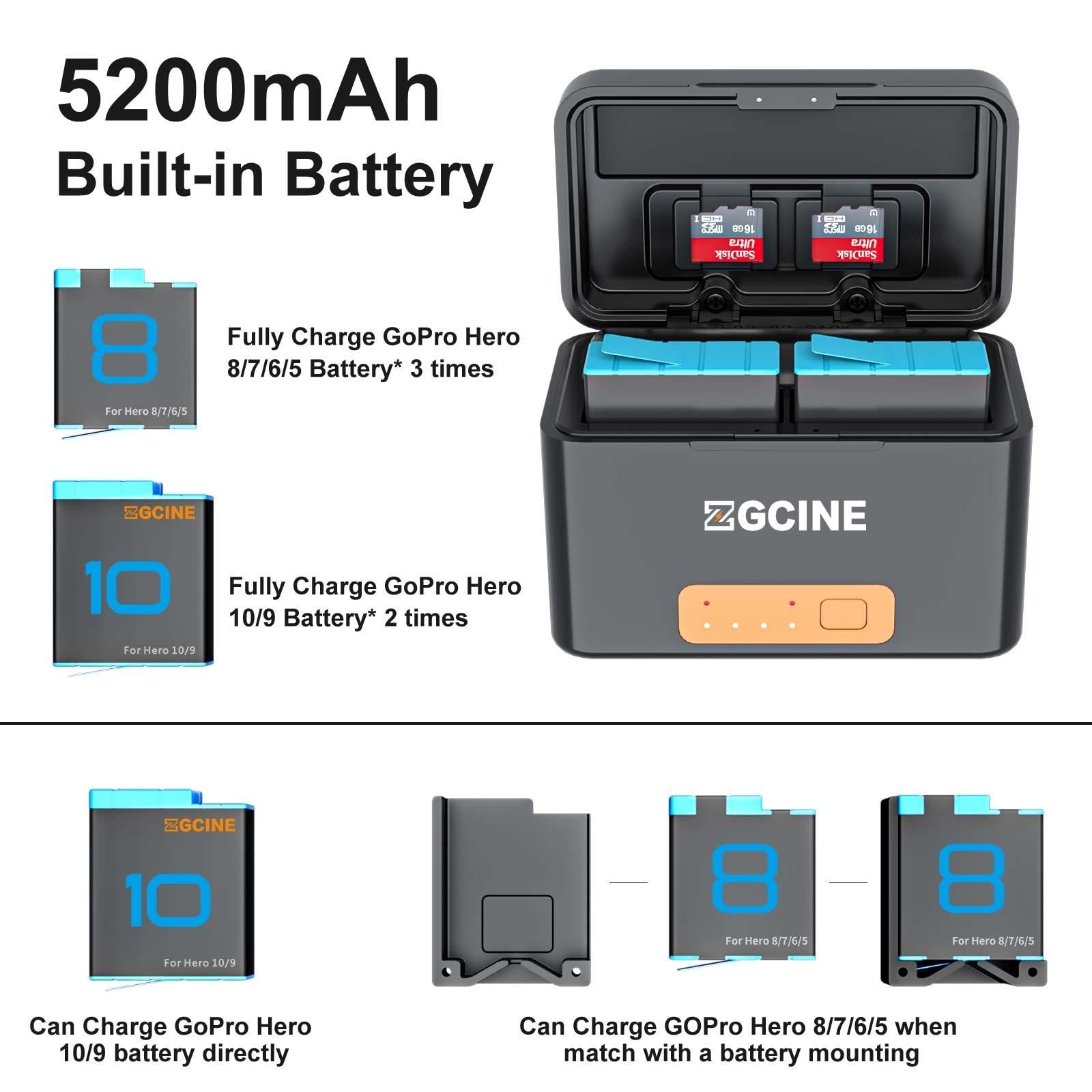 Amazon.com : ZGCINE PS-G10 Mini KIT2, Built in Rechargeable